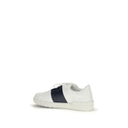 Calf Leather Open Low Top Sneakers