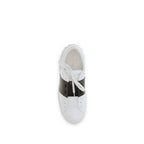 Calf Leather Open Low Top Sneakers