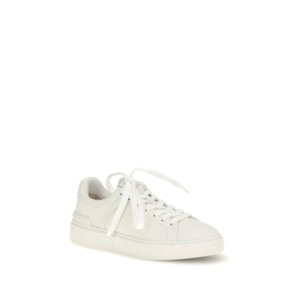 B-Court Calfskin Low‑Top Sneakers