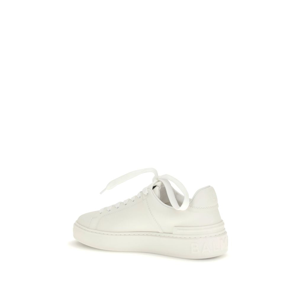 B-Court Calfskin Low‑Top Sneakers
