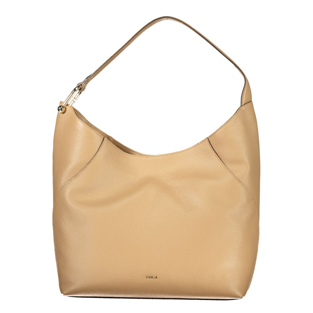 Lara Shoulder Bag In Marrone Leather