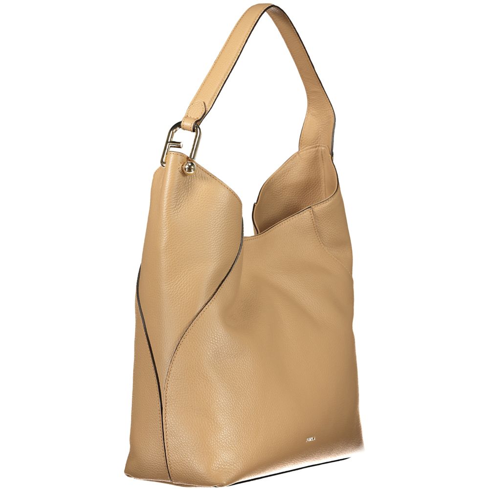 Lara Shoulder Bag In Marrone Leather