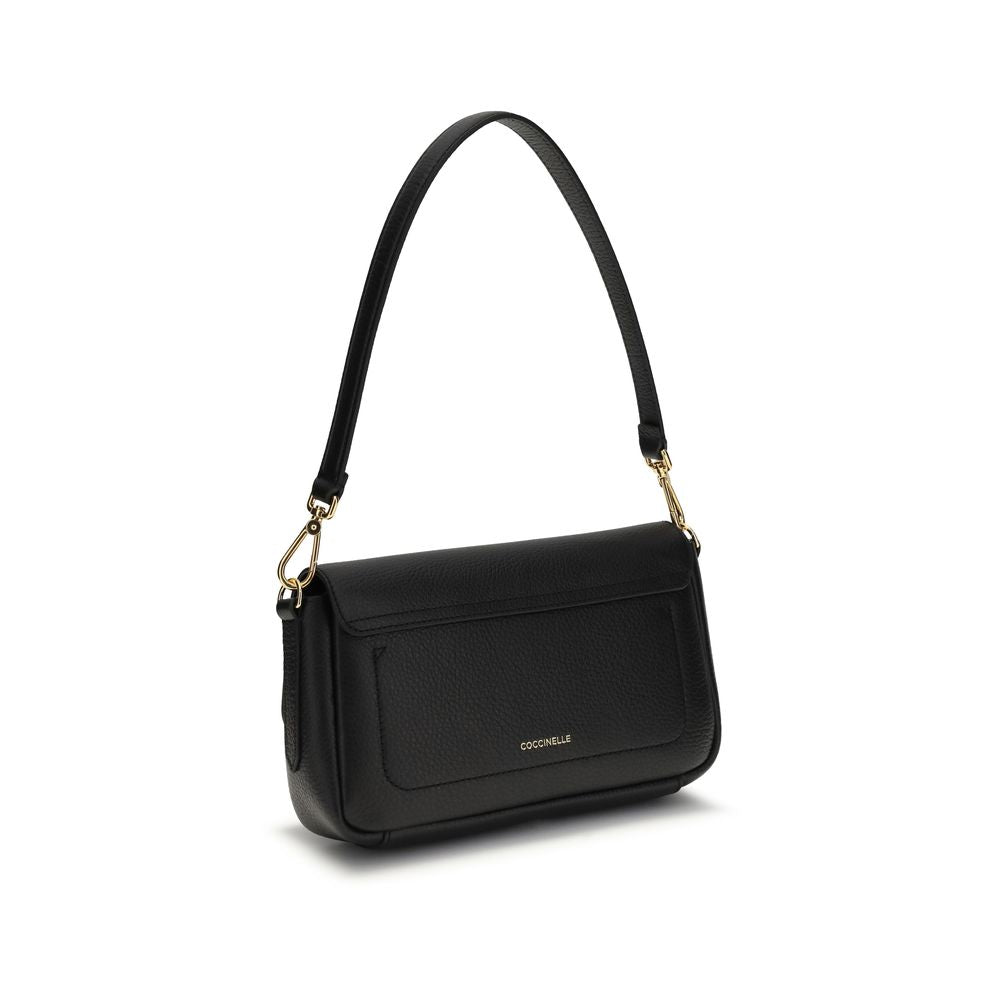 Large C-Me Lock Shoulder Bag In Grained Calf Leather