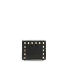 Rockstud Grained Leather Wallet