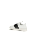 Calf Leather Open Low Top Sneakers