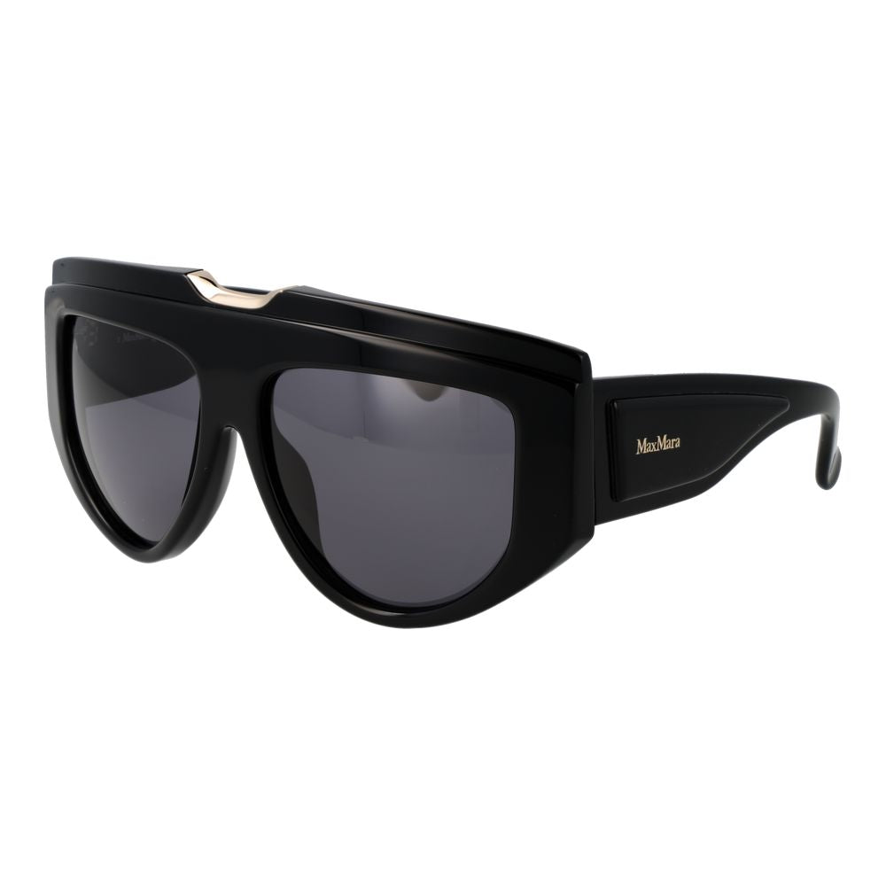 Black Acetate Rectangle Sunglasses