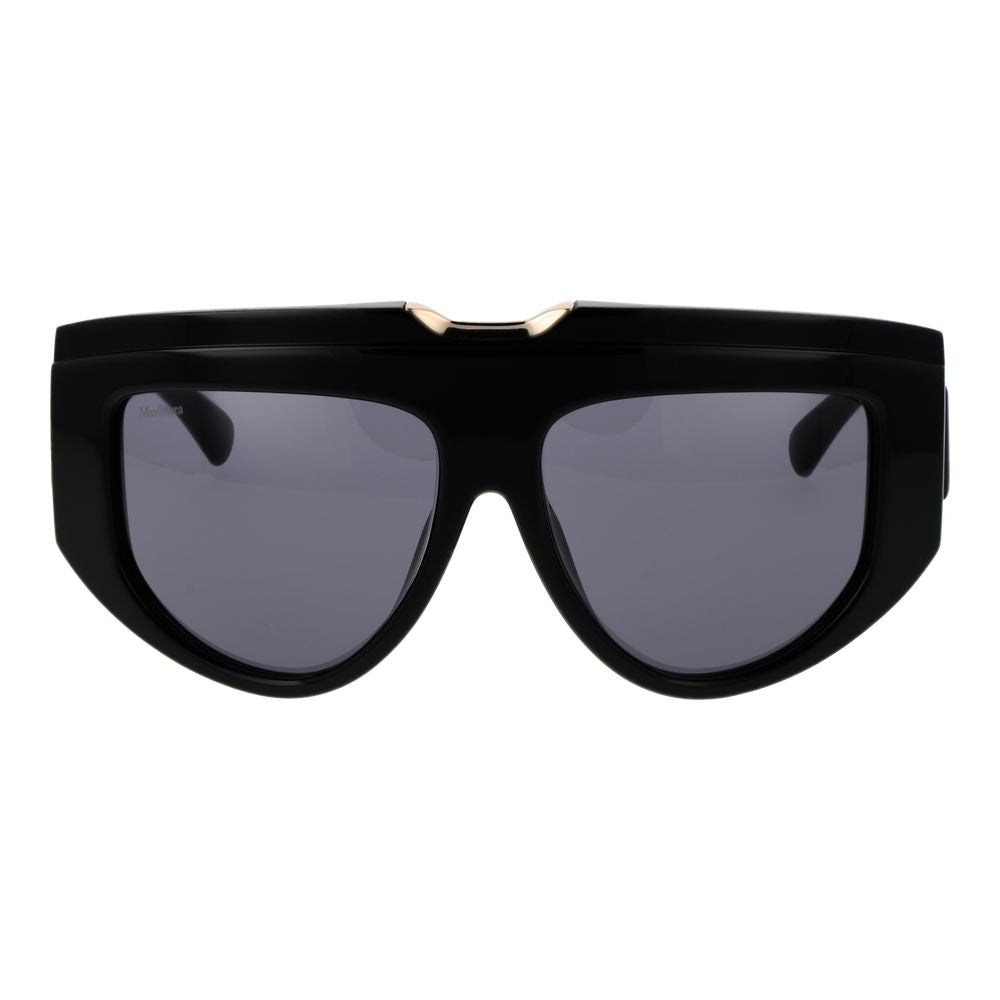 Black Acetate Rectangle Sunglasses