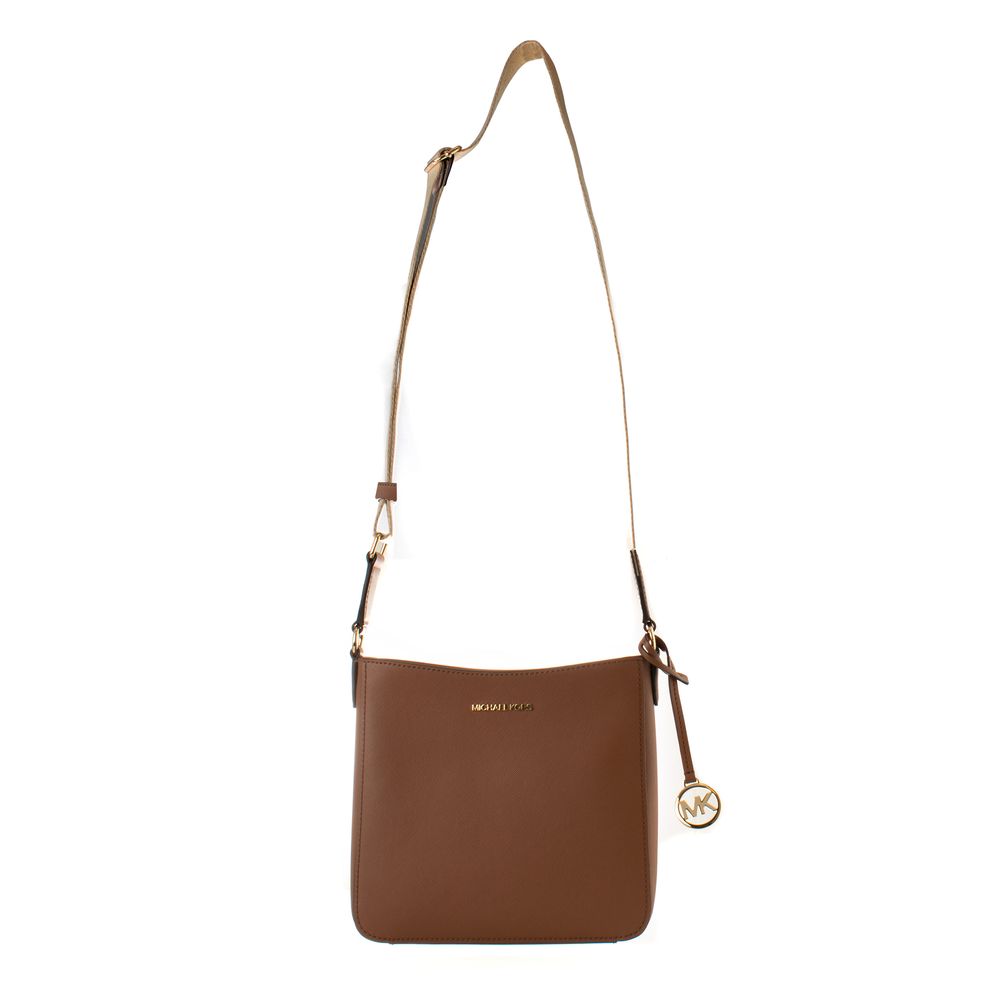 Jet Set Travel Brown Canvas Crossbody Bag