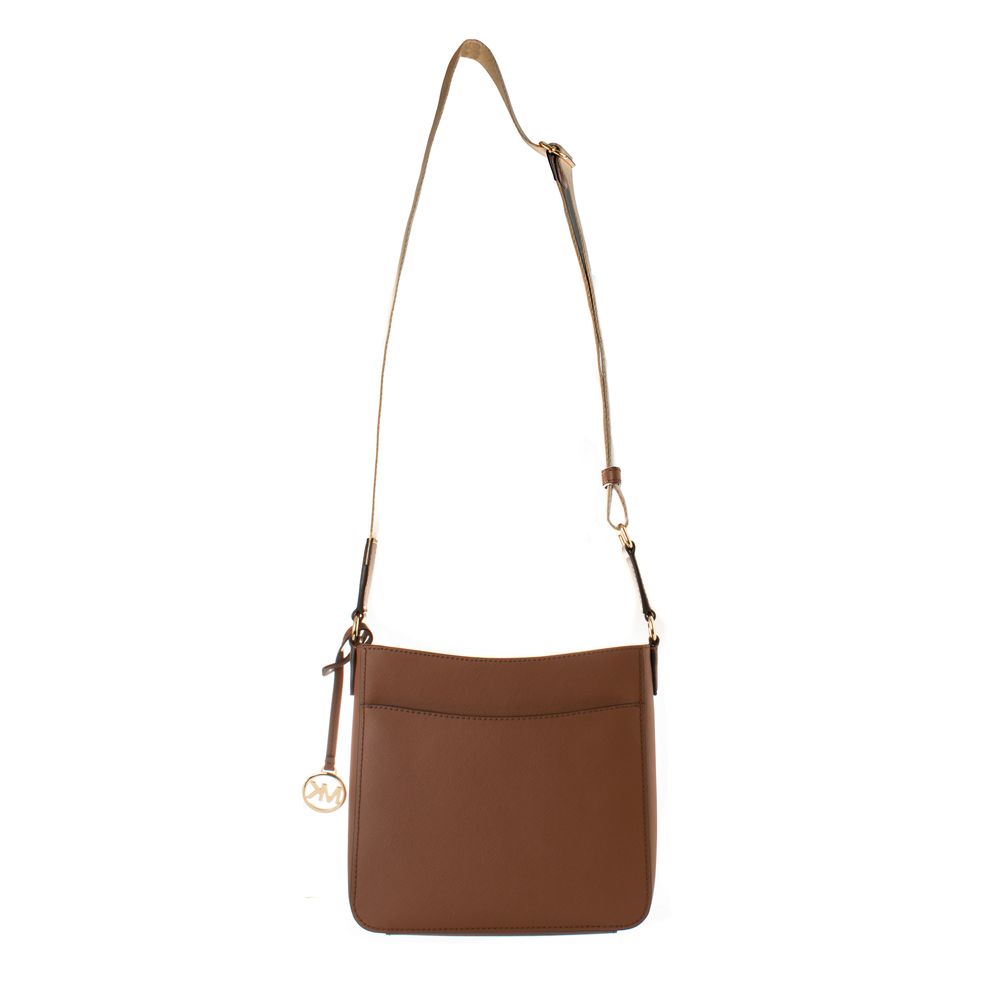 Jet Set Travel Brown Canvas Crossbody Bag