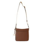 Jet Set Travel Brown Canvas Crossbody Bag