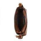 Jet Set Travel Brown Canvas Crossbody Bag