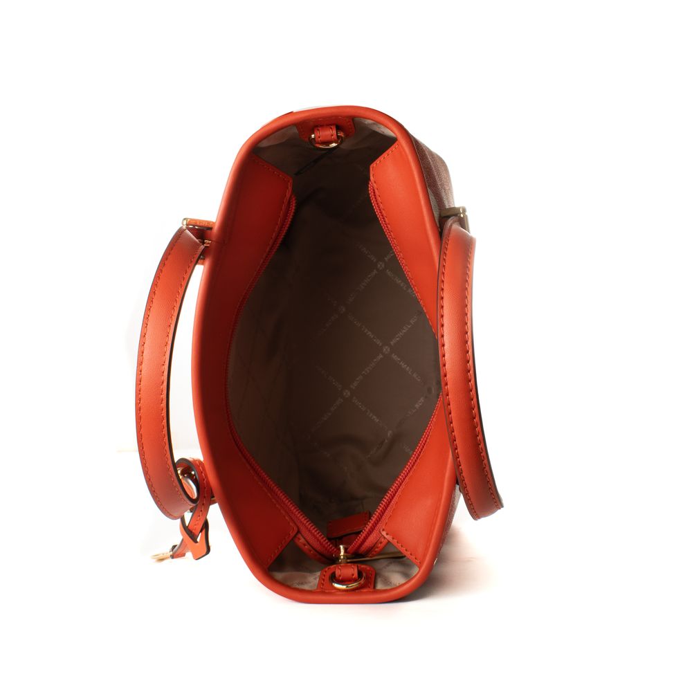 Jet Set Travel Orange Canvas Tote Bag