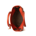 Jet Set Travel Orange Canvas Tote Bag
