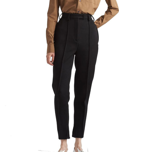 Virgin Wool High-Waist Pants