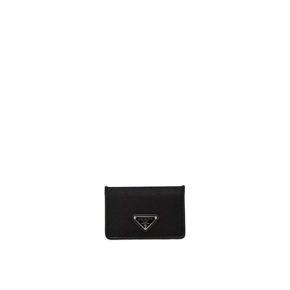 Nylon Card Holder – Leather Detail