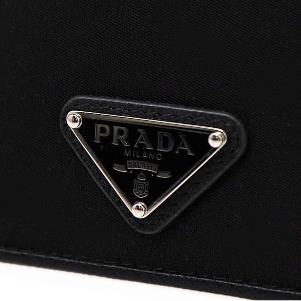 Nylon Card Holder – Leather Detail