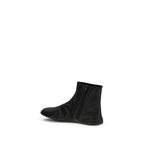 Black Lambskin Shearling Ankle Boots