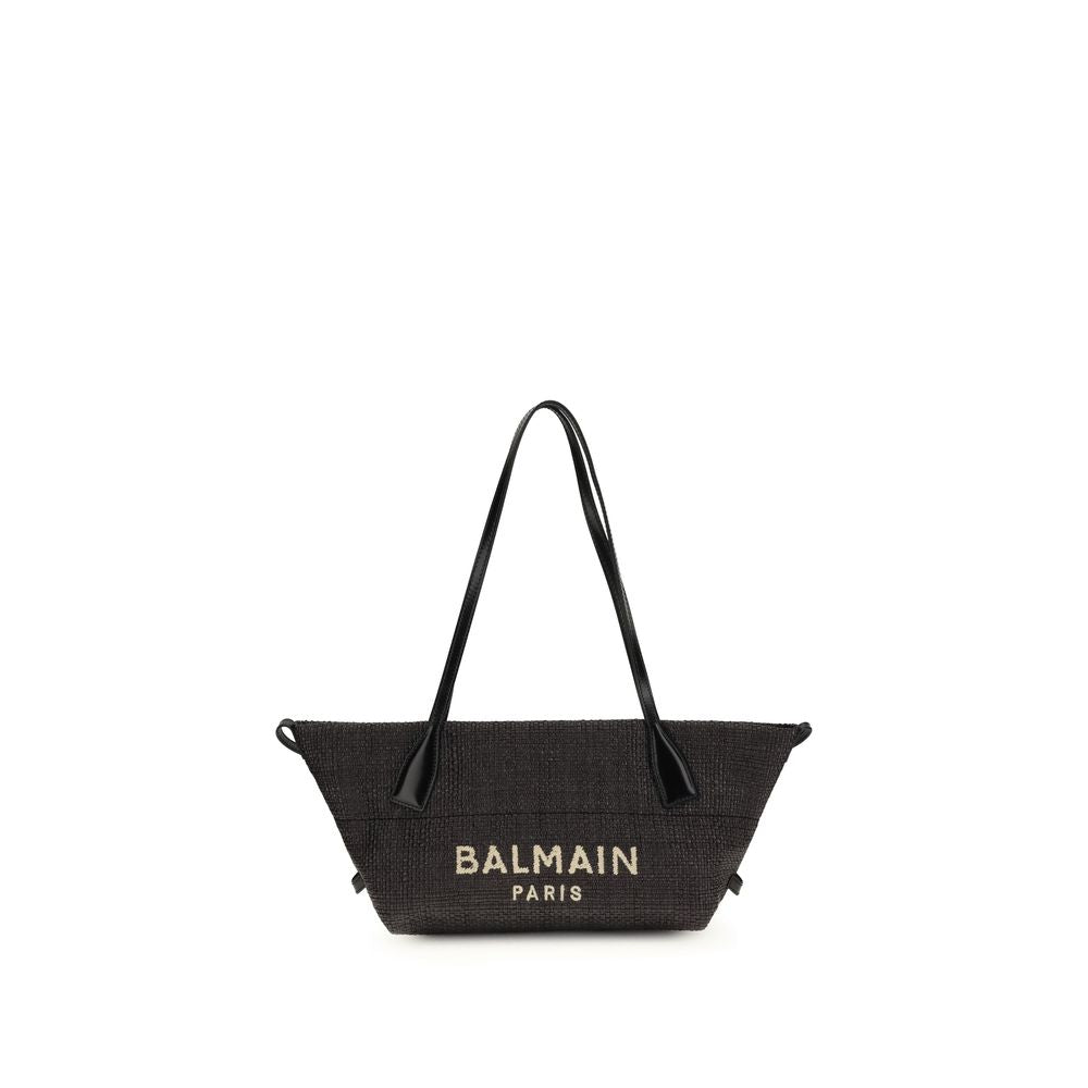 Calfskin Raffia Track Shoulder Bag