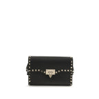 Small Grained Calfskin Rockstud Shoulder Bag