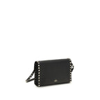 Small Grained Calfskin Rockstud Shoulder Bag