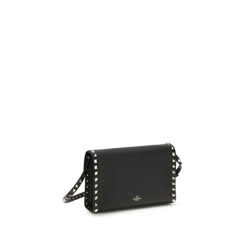 Small Grained Calfskin Rockstud Shoulder Bag