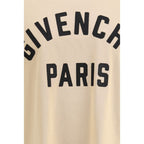 Beige Cotton Logo T-Shirt
