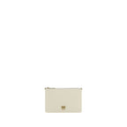 Beige Calf Leather Shoulder Bag