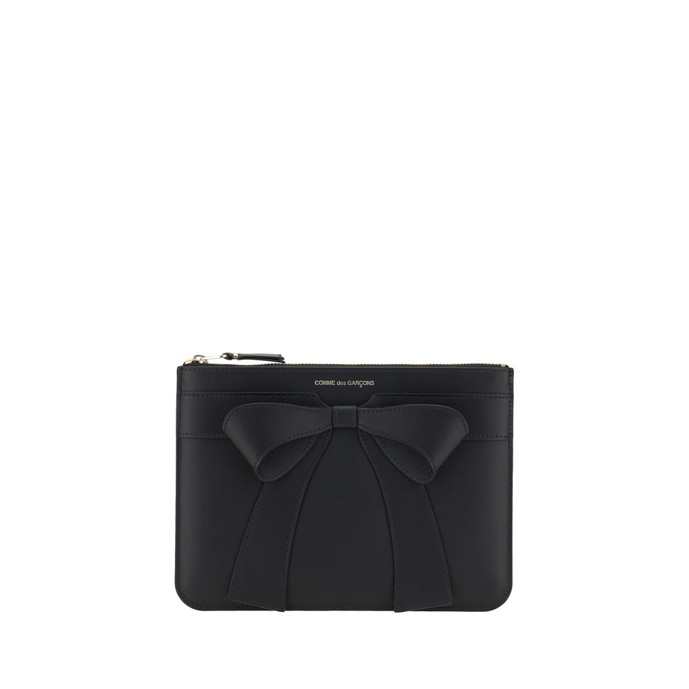 Big Bow Calf Leather Coin Purse
