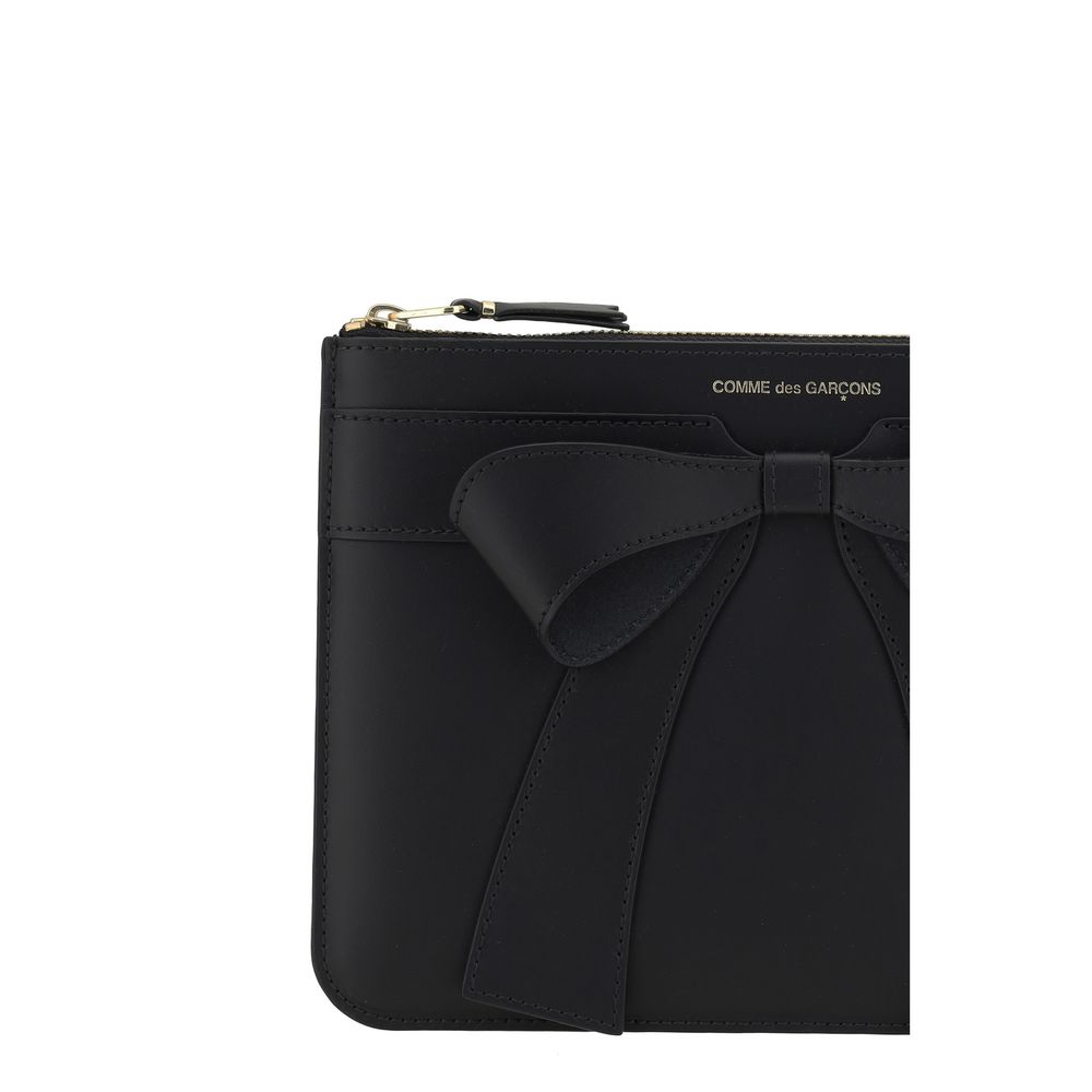 Big Bow Calf Leather Coin Purse
