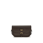 Small Antibes Shoulder Bag In Brown Calf Leather