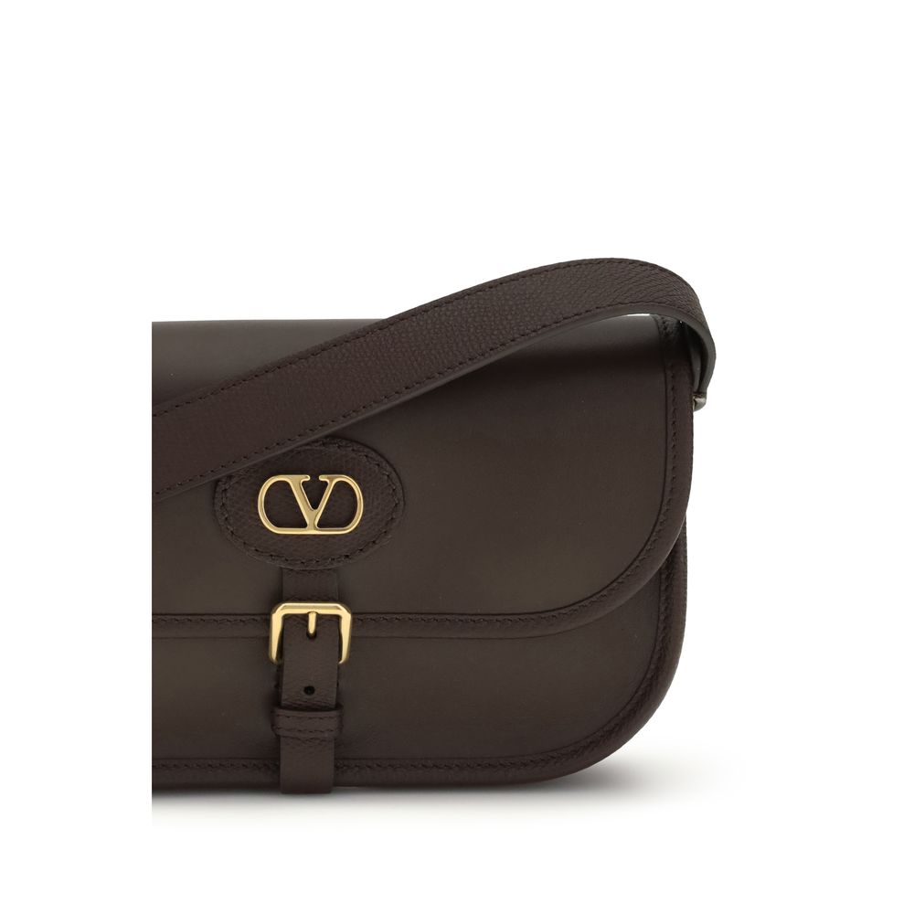 Small Antibes Shoulder Bag In Brown Calf Leather
