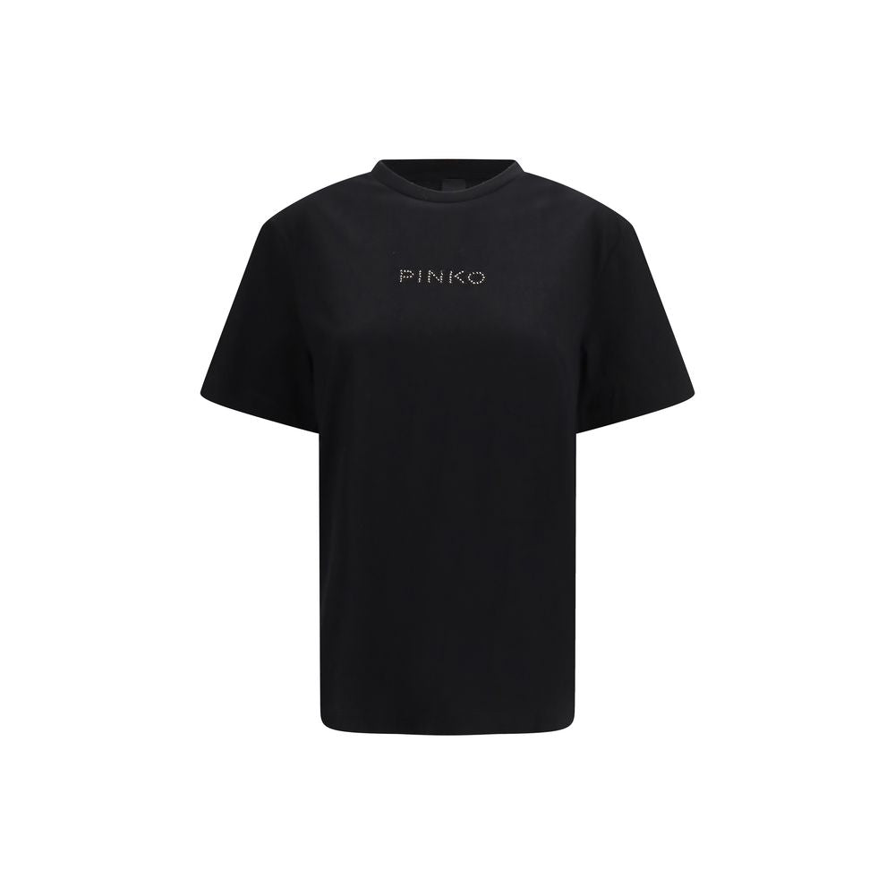 Cotton T-Shirt With Rhinestone Detailing