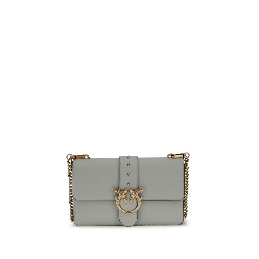 Love Bag One Shoulder Bag In Gray Calf Leather