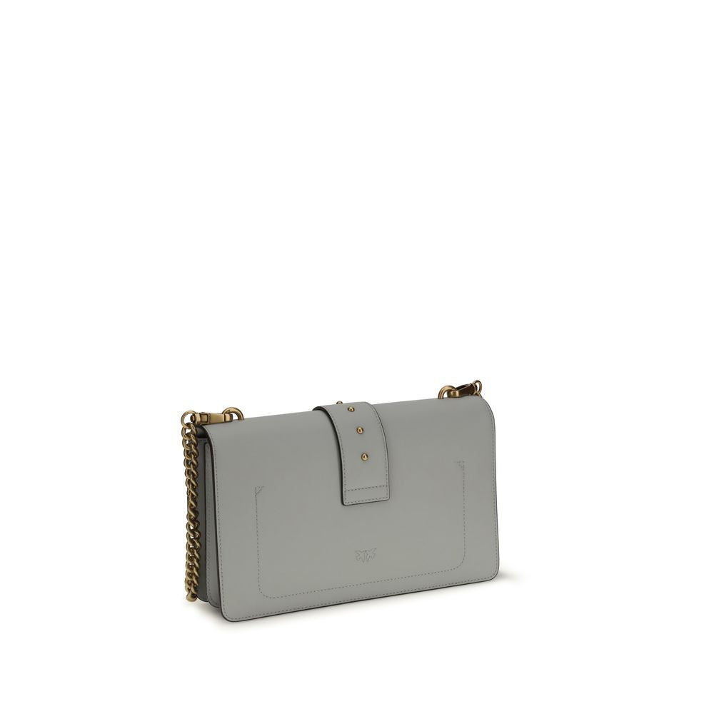 Love Bag One Shoulder Bag In Gray Calf Leather