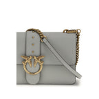 Love Bag One Shoulder Bag In Gray Calf Leather