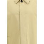 Beige Cotton Relaxed Fit Trench Coat