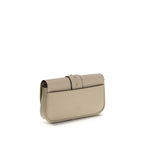 Beige Calf Leather Love One Shoulder Bag