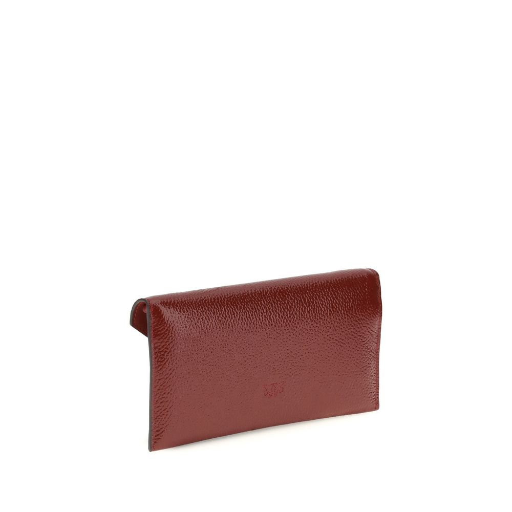 Love Birds Calf Leather Clutch Bag