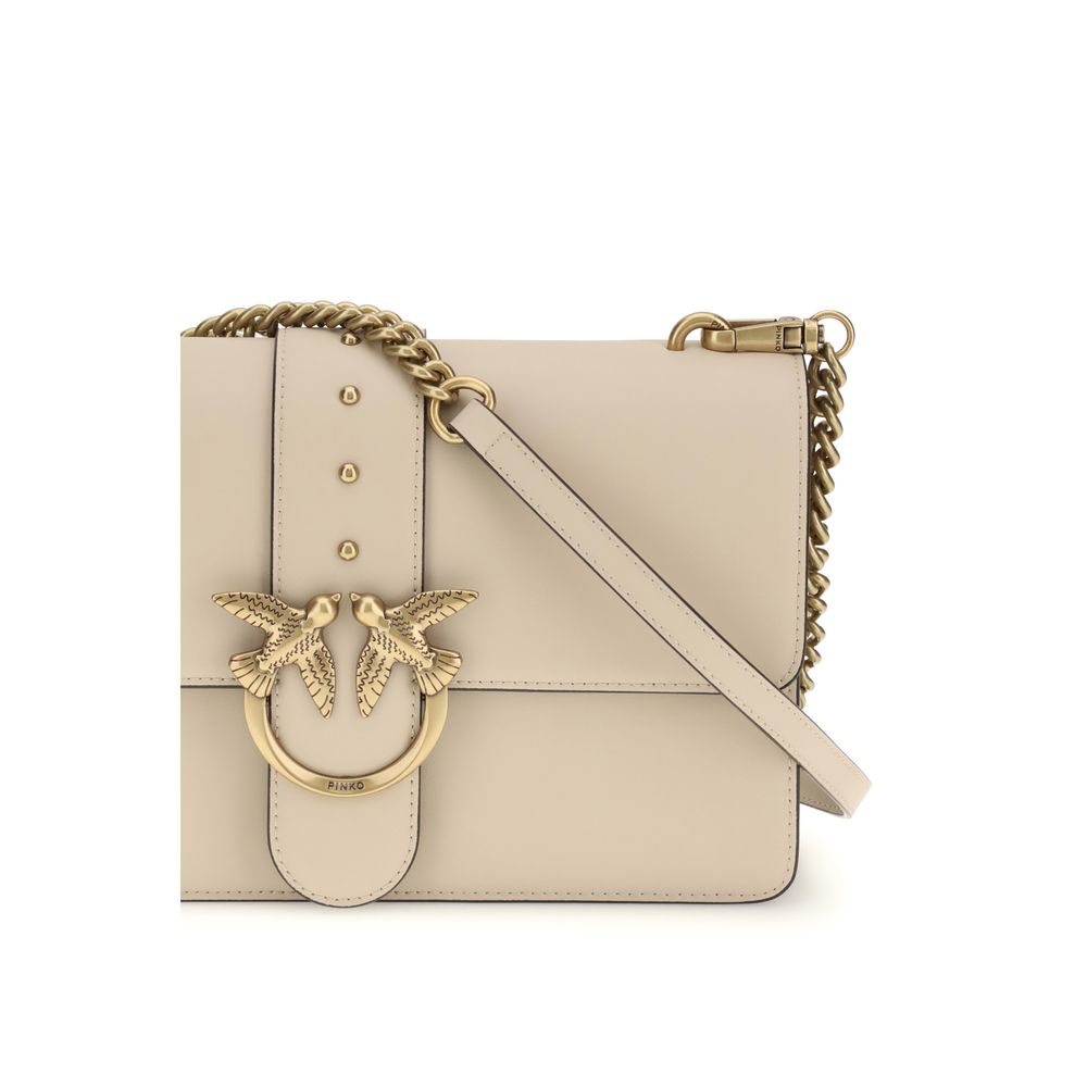 Beige Calf Leather One Simply Love Bag Shoulder Bag