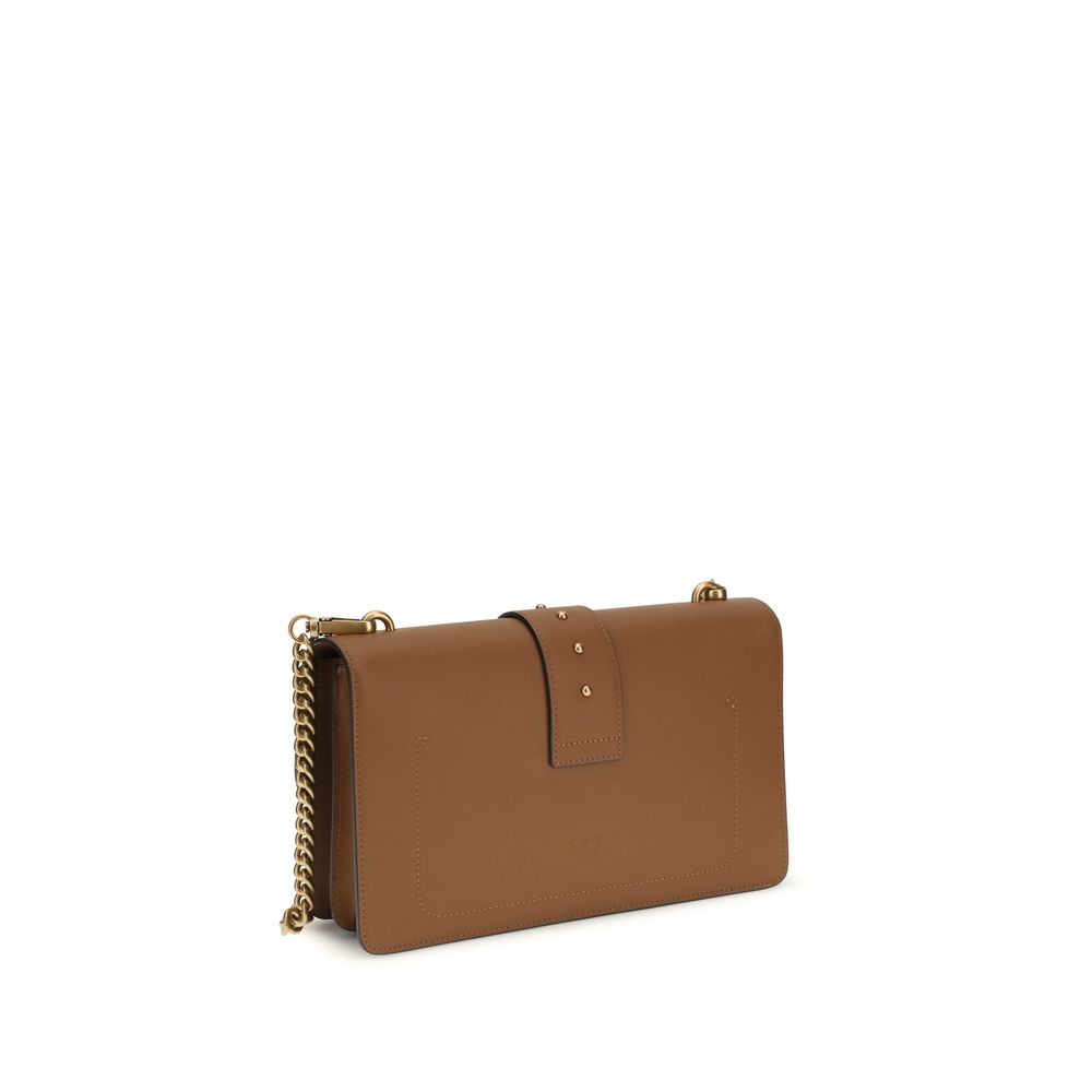 One Simply Love Bag Shoulder Bag In Brown Calf Leather