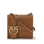 One Simply Love Bag Shoulder Bag In Brown Calf Leather