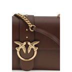 Brown Calf Leather One Simply Love Shoulder Bag