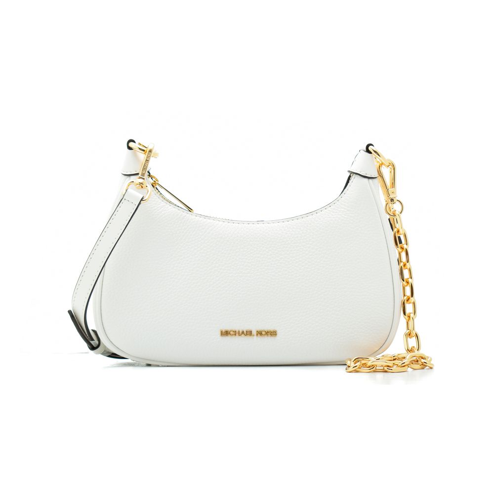 White Leather Cora Shoulder Bag