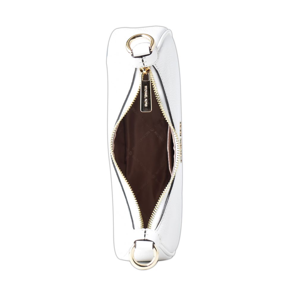 White Leather Cora Shoulder Bag