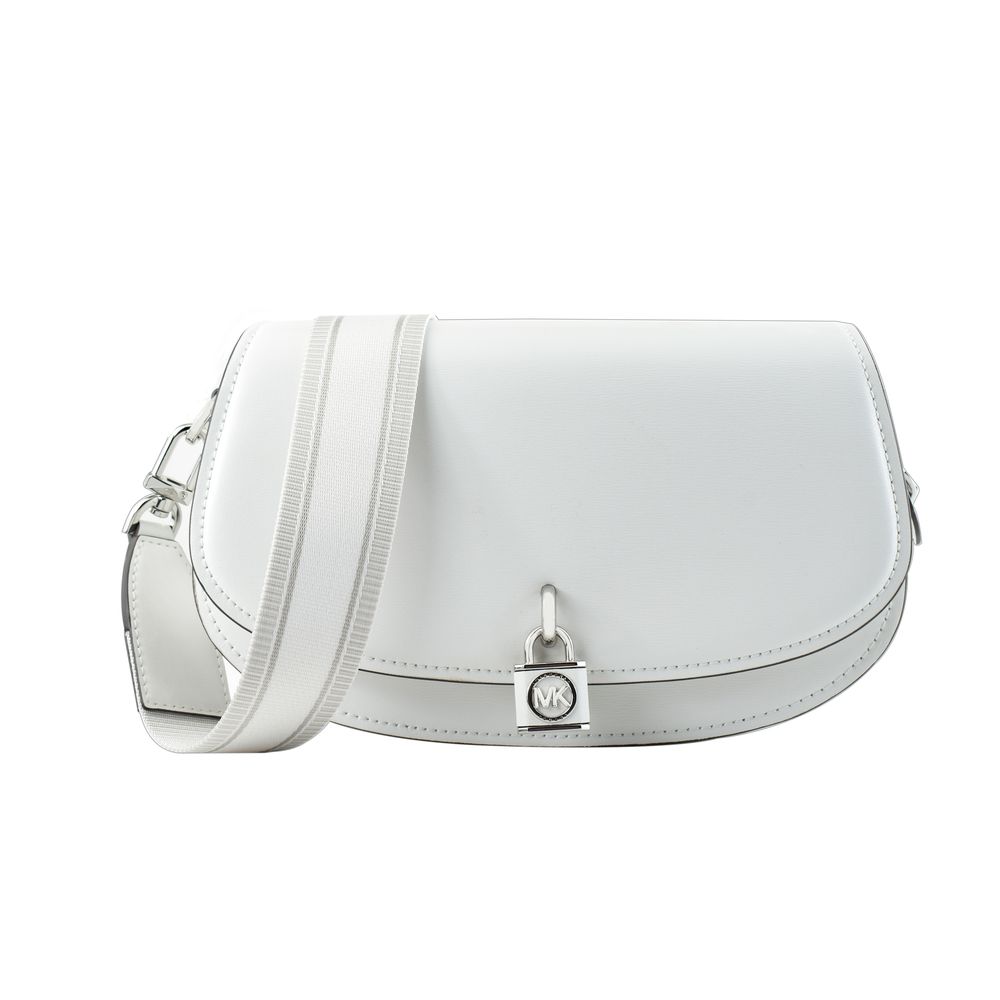 White Leather Mila Shoulder Bag