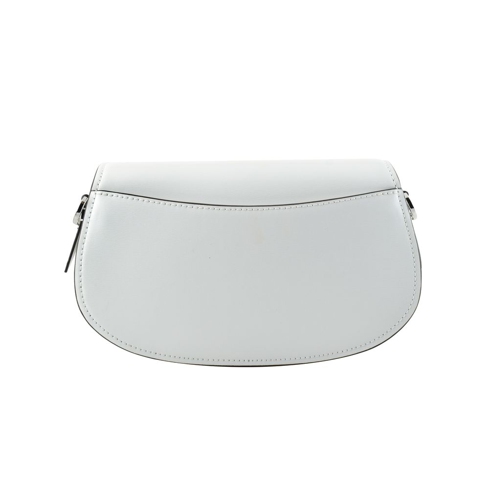 White Leather Mila Shoulder Bag
