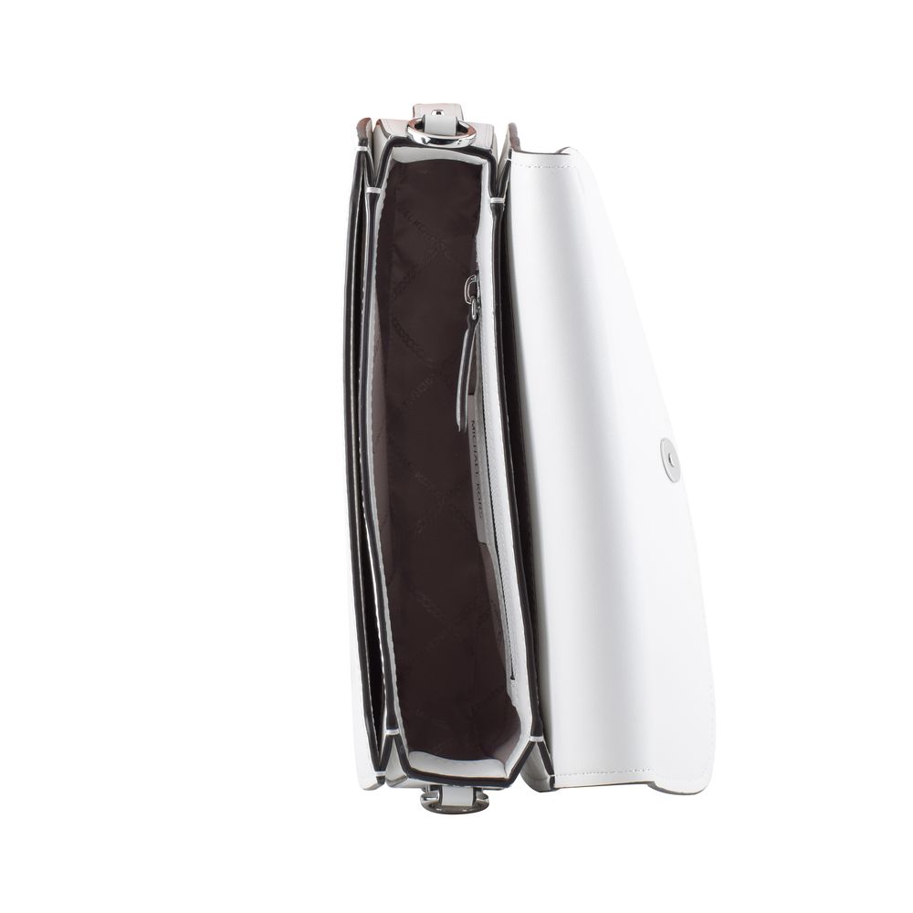 White Leather Mila Shoulder Bag