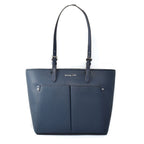 Jet Set Travel Blue Synthetic Leather Tote Bag