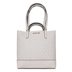 White Leather Kelli Tote Bag