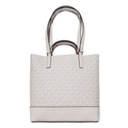 White Leather Kelli Tote Bag
